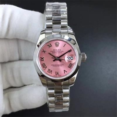 TWF Datejust 28mm A2671 Automatic Womens Watch Pink Jubilee Bracelet Best Edition