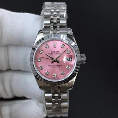 TWF Datejust 28mm A2671 Automatic Womens Watch Pink Jubilee Bracelet Best Edition