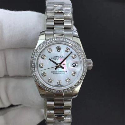 TWF Datejust 28mm A2671 Automatic Womens Watch Pink Jubilee Bracelet Best Edition