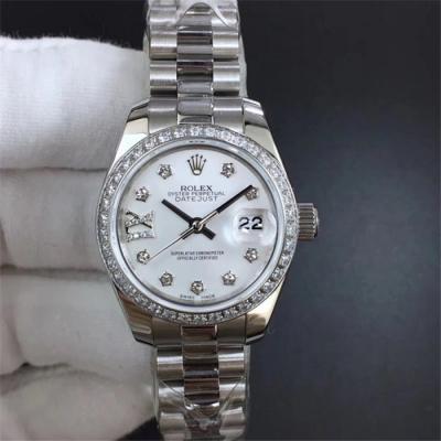 TWF Datejust 28mm A2671 Automatic Womens Watch Pink Jubilee Bracelet Best Edition