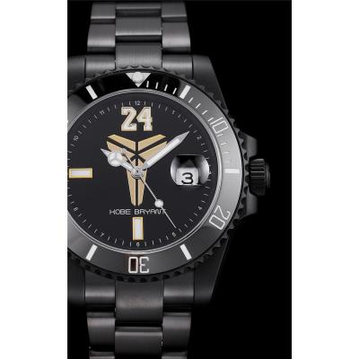 TWF Submariner Blaken Kobe Bryant A2836 Automatic Mens Watch PVD All Black SS Bracelet