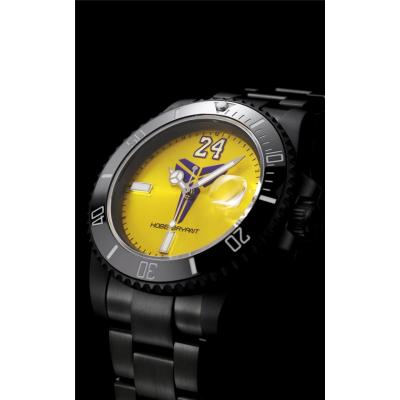 TWF Submariner Blaken Kobe Bryant A2836 Automatic Mens Watch PVD All Black Yellow Dial SS Bracelet