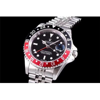 TWF GMT-Master 'FAT LADY COKE' 16760 A2836 Automatic Red Black Ceramics Bezel Mens Watch Jubilee Retro Edition