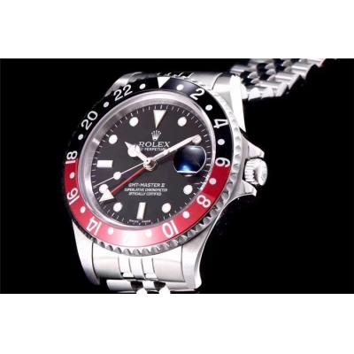 TWF GMT-Master 'FAT LADY COKE' 16760 A2836 Automatic Red Black Ceramics Bezel Mens Watch Jubilee Retro Edition