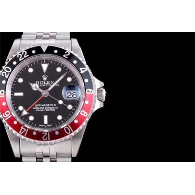 TWF GMT-Master 'FAT LADY COKE' 16760 A2836 Automatic Red Black Ceramics Bezel Mens Watch Jubilee Retro Edition