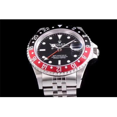 TWF GMT-Master 'FAT LADY COKE' 16760 A2836 Automatic Red Black Ceramics Bezel Mens Watch Jubilee Retro Edition