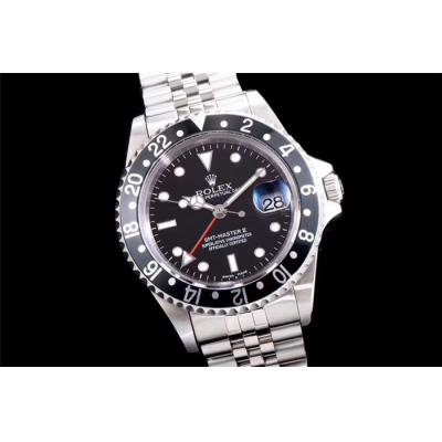 TWF GMT-Master 16710 A2836 Automatic Ceramics Bezel Mens Watch Black Dial Jubilee Retro Edition