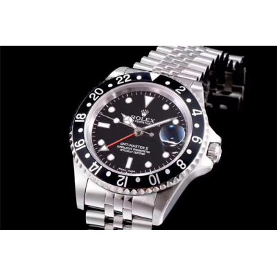 TWF GMT-Master 16710 A2836 Automatic Ceramics Bezel Mens Watch Black Dial Jubilee Retro Edition