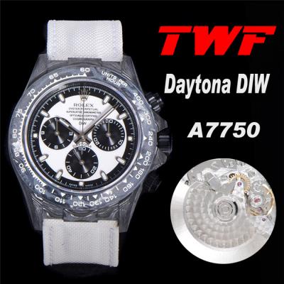 TWF Daytona DIW A7750 Automatic Mens Watch Black C...