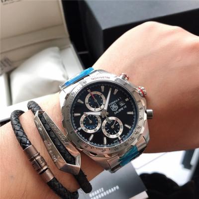 Replica Formula 1 Quartz chronograph Mens Watch Black Dial SS Bracelet