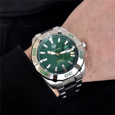 Replica Aquaracer A21J Automatic Mens Watch Green Dial SS Bracelet