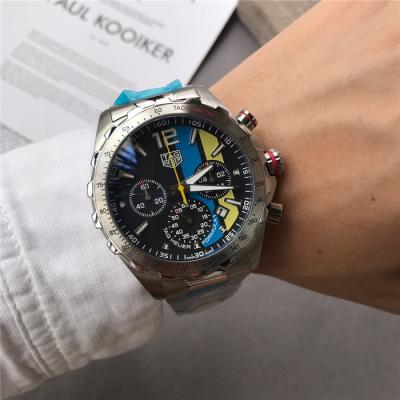 Replica Formula 1  Quartz chronograph Mens Watch Black Dial SS Bracelet