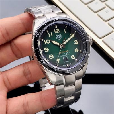 Replica Autavia Automatic Mens Watch Green Dial SS Bracelet