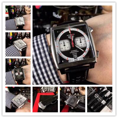 Replica Monaco Japan vk Quartz Mens Watch Black Di...