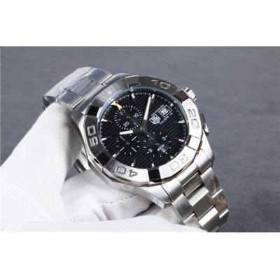 Replica Aquaracer Japan vk Quartz Mens Watch White Dial SS Bracelet