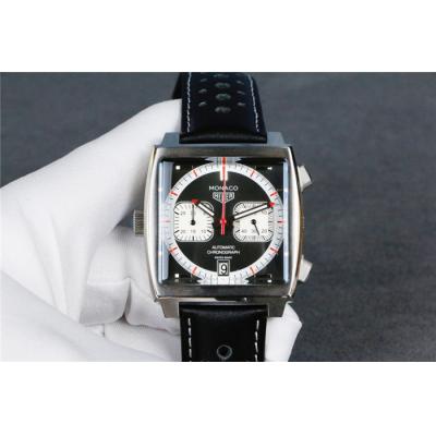 Replica Monaco Japan vk Quartz Mens Watch White Dial Rubber Strap