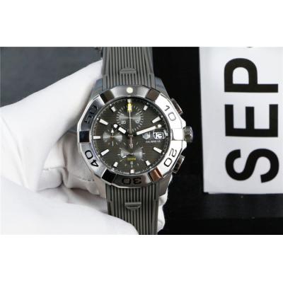 Replica Aquaracer Japan vk Quartz Mens Watch White Dial Rubber Strap