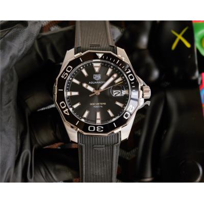 Replica Aquaracer Automatic Mens Watch Black Dial Stainless steel