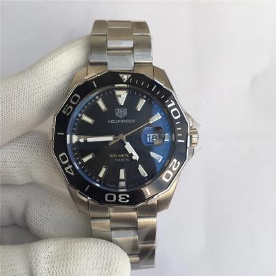 Replica Aquaracer A21J Automatic Mens Watch Black Dial Stainless steel