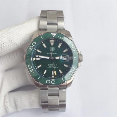 Replica Aquaracer Seagull Automatic Mens Watch Green Dial Rubber Strap