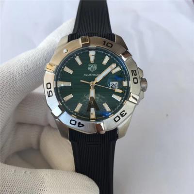 Replica Aquaracer Seagull Automatic Mens Watch Green Dial Rubber Strap B