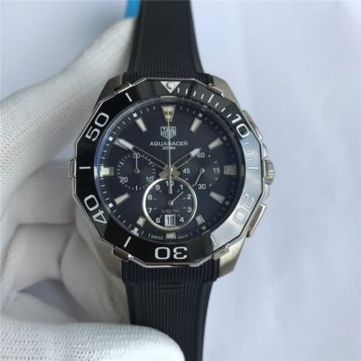 Replica Aquaracer Japan Quartz chronograph  Mens Watch Blue Dial Stainless steel