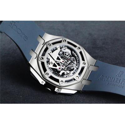 Royal Oak Offshore Japan  Quartz chronograph Mens Watch Skeleton Dial Rubber Strap C08