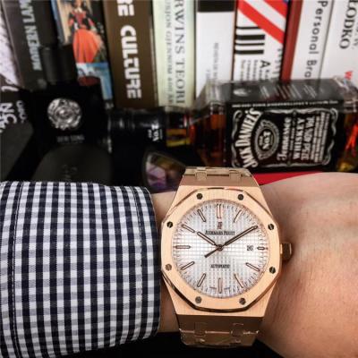 Royal Oak A21J Automatic Movement  Mens Watch Black Dial Rose Gold C E18