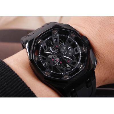 Royal Oak Offshore Japan  Quartz chronograph Mens Watch Skeleton Dial Rubber Strap E28