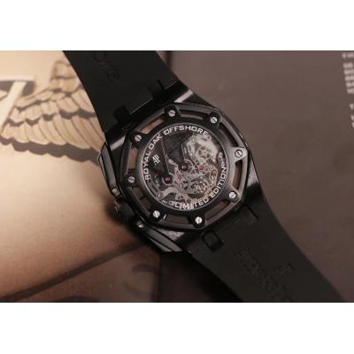 Royal Oak Offshore Japan  Quartz chronograph Mens Watch Skeleton Dial Rubber Strap E28