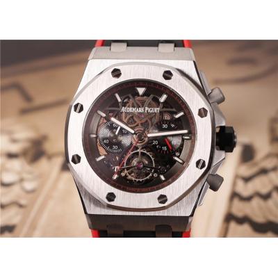 Royal Oak A21J Automatic Movement  Mens Watch Skeleton Dial Rubber Strap E29