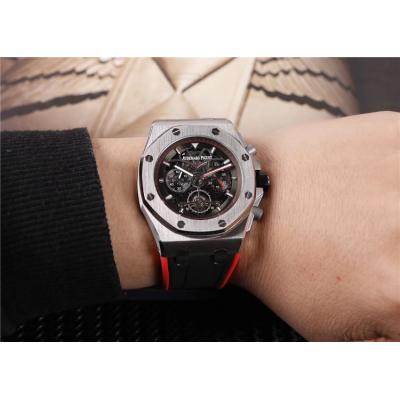 Royal Oak A21J Automatic Movement  Mens Watch Skeleton Dial Rubber Strap E29