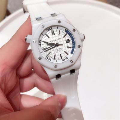 Royal Oak Offshore A21J Automatic Movement  Mens Watch White Dial Rubber Strap E33