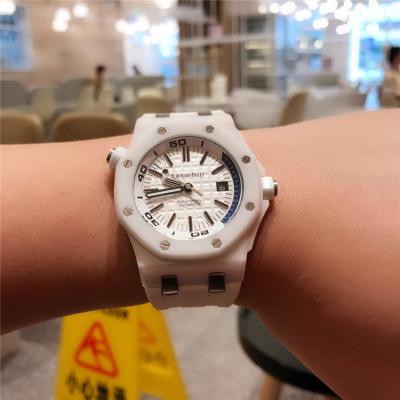 Royal Oak Offshore A21J Automatic Movement  Mens Watch White Dial Rubber Strap E33