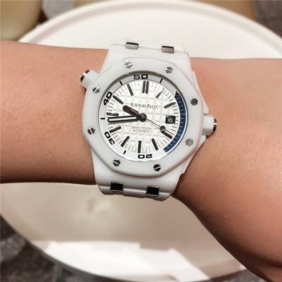 Royal Oak Offshore A21J Automatic Movement  Mens Watch White Dial Rubber Strap E33