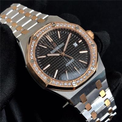 Replica  Royal Oak A21J Automatic Movement   Mens Watch Blue Dial Rose Gold A E51