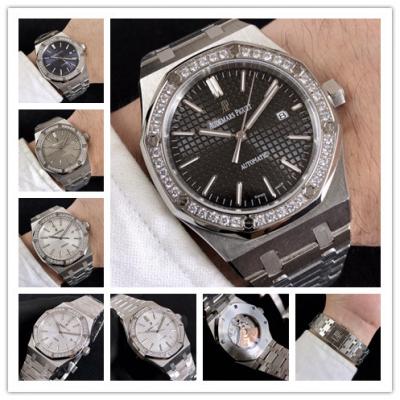 Replica  Royal Oak A21J Automatic Movement   Mens Watch Black Dial Stainless Steel B E51