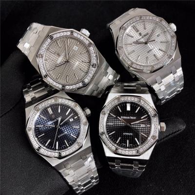 Replica  Royal Oak A21J Automatic Movement   Mens Watch Black Dial Stainless Steel B E51