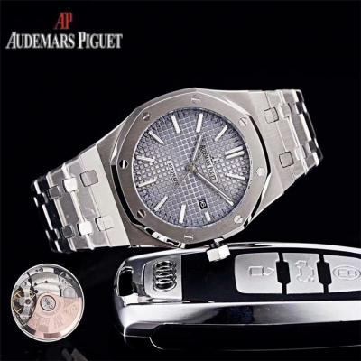 Replica  Royal Oak A3120 Automatic Movement   Mens Watch Blue Dial Stainless Steel A E59