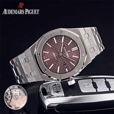 Replica  Royal Oak A3120 Automatic Movement   Mens Watch Blue Dial Stainless Steel A E59