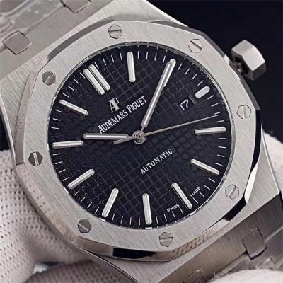 Replica  Royal Oak A3120 Automatic Movement   Mens Watch Black Dial Stainless Steel B E59