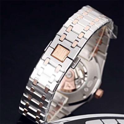 Replica  Royal Oak A3120 Automatic Movement   Mens Watch Purple Dial Two Tone Rose Gold E E59