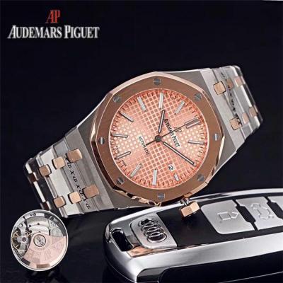 Replica  Royal Oak A3120 Automatic Movement   Mens Watch Blue Dial Two Tone Rose Gold F E59