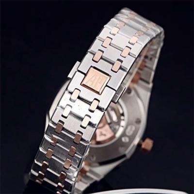 Replica  Royal Oak A3120 Automatic Movement   Mens Watch Blue Dial Two Tone Rose Gold F E59