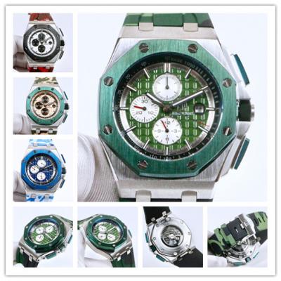 Replica  Royal Oak Offshore A21J Automatic Movement   Mens Watch Green Dial Rubber Strap A E62