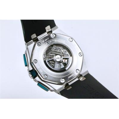 Replica  Royal Oak Offshore A21J Automatic Movement   Mens Watch Green Dial Rubber Strap A E62