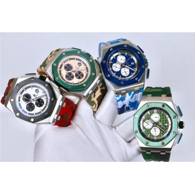 Replica  Royal Oak Offshore A21J Automatic Movement   Mens Watch Green Dial Rubber Strap A E62