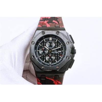 Replica  Royal Oak Offshore A21J Automatic Movement   Mens Watch White Dial Rubber Strap B E62