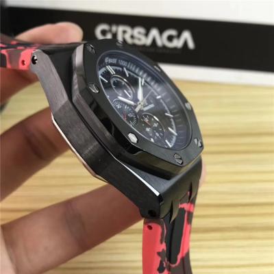 Replica  Royal Oak  A21J Automatic Movement   Mens Watch Black  Dial Rubber Strap E68