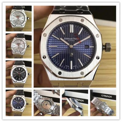 Replica  Royal Oak  A21J Automatic Movement   Mens Watch  Blue Dial  Stainless steel E79